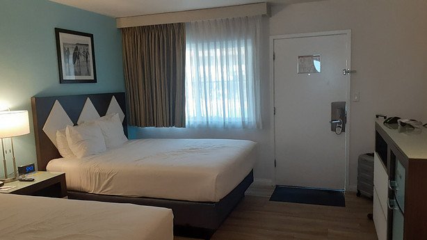 Kings Inn San Diego hotel room with two queen size beds